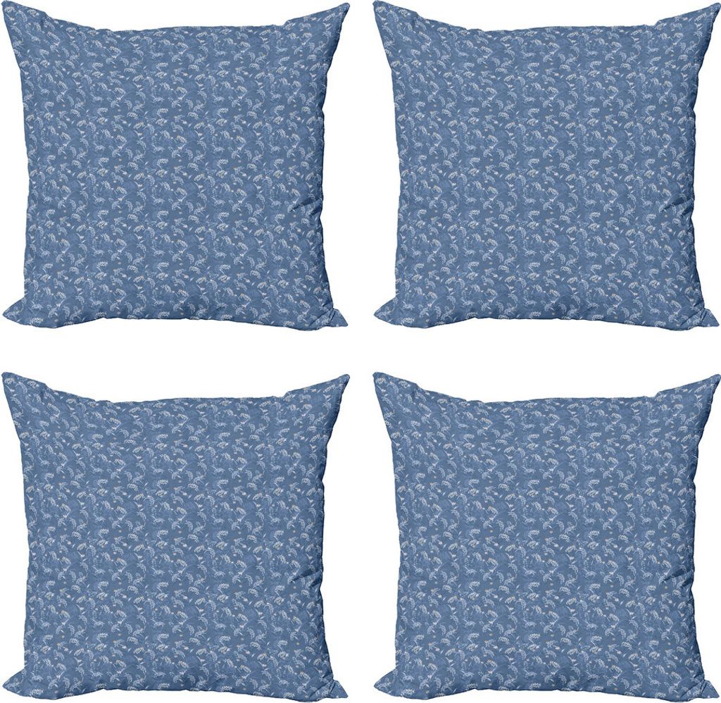 ABAKUHAUS Herbst Kissenbezug Set (4 Stück), Monotone Gänseblümchen-Liebe-Blumensträuße, Moderner Doppelseitiger Digitaldruck, 60 cm x 60 cm, C...