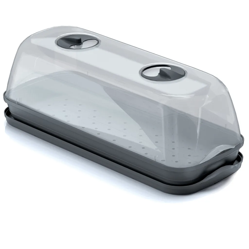 Mini serre rectangulaire 51,5cm ventilée pour semis de plants potagers