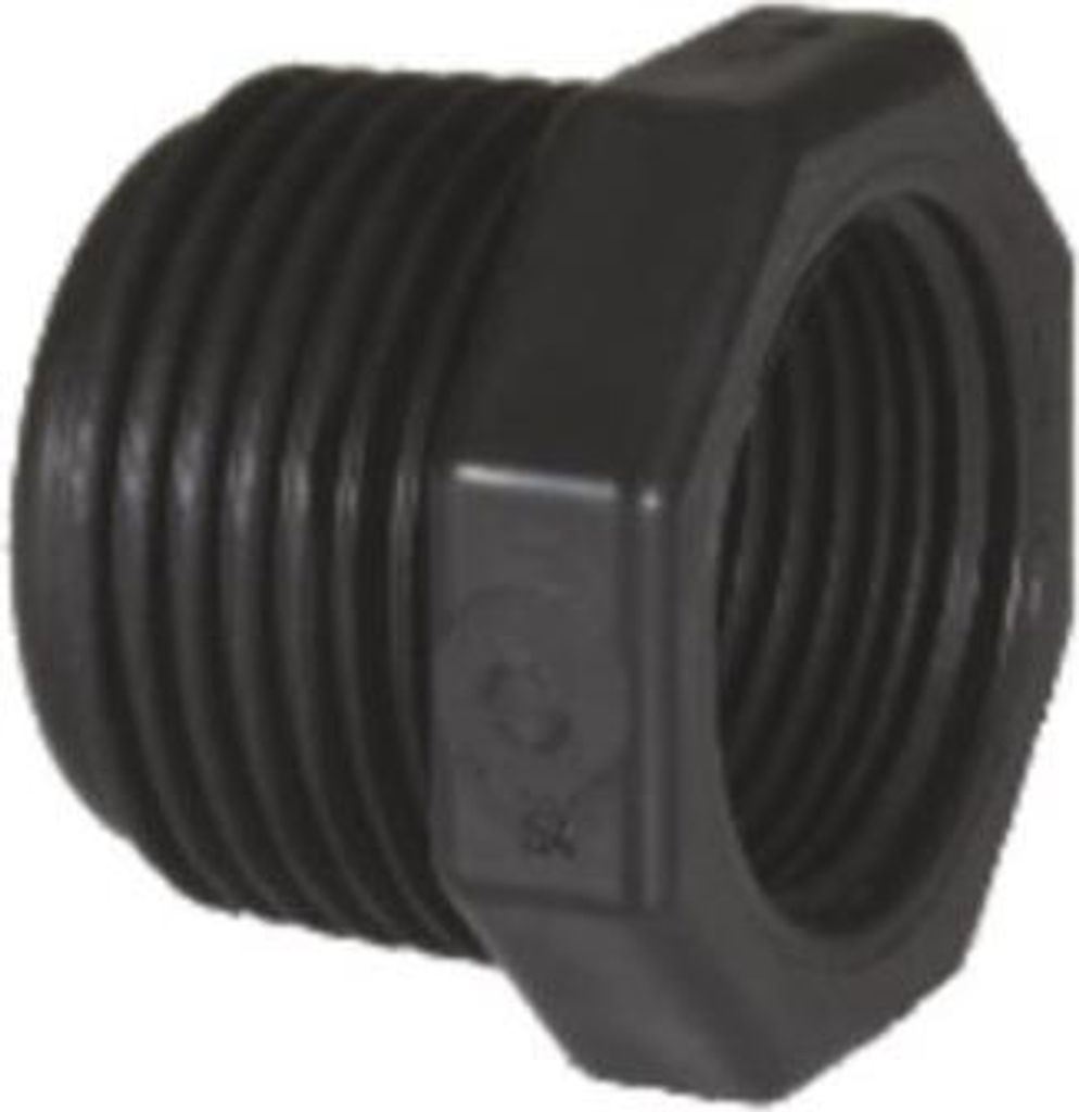 PP Gewindefitting Schwarz PN10 Fittings, Reduzierstück AG Produktbild 
