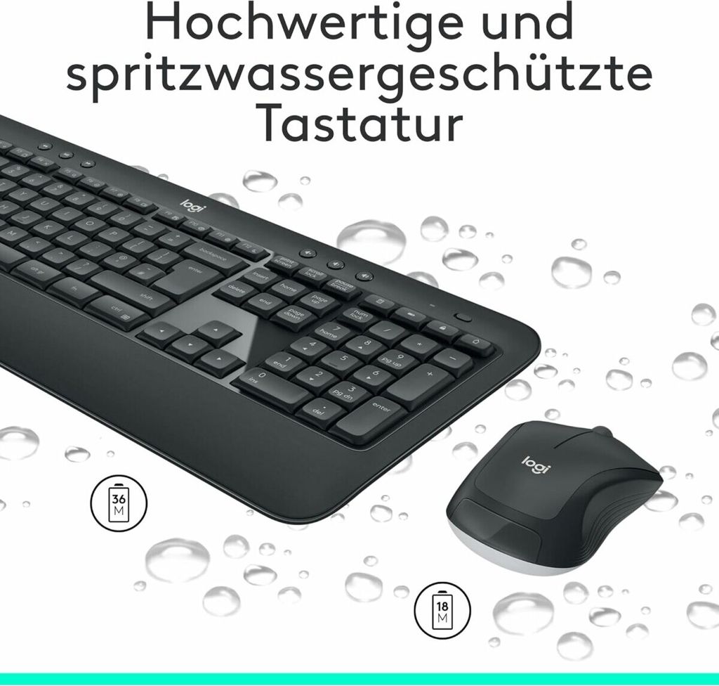 Zestaw bezprzewodowej klawiatury i myszy Logitech MK540 Zdjęcie produktu 12