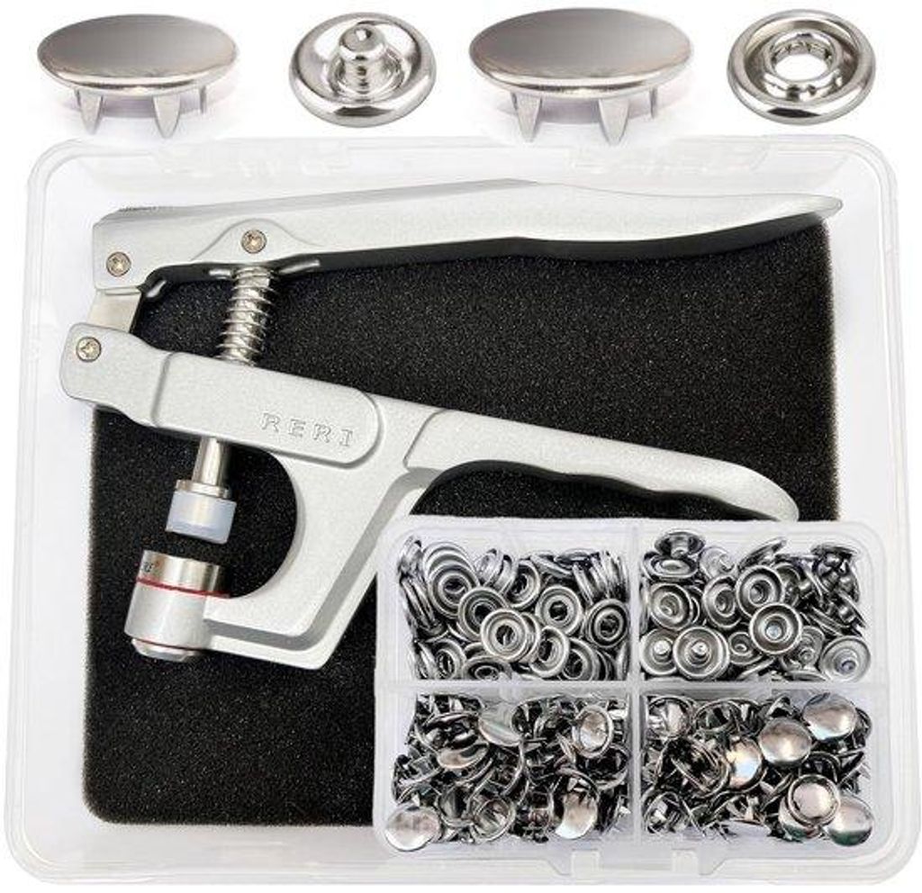 Naai-accessoires, zilverkleurige drukknopen, 50 stuks, 11 mm, snappy voor baby's en kinderkleding, gereedschap.