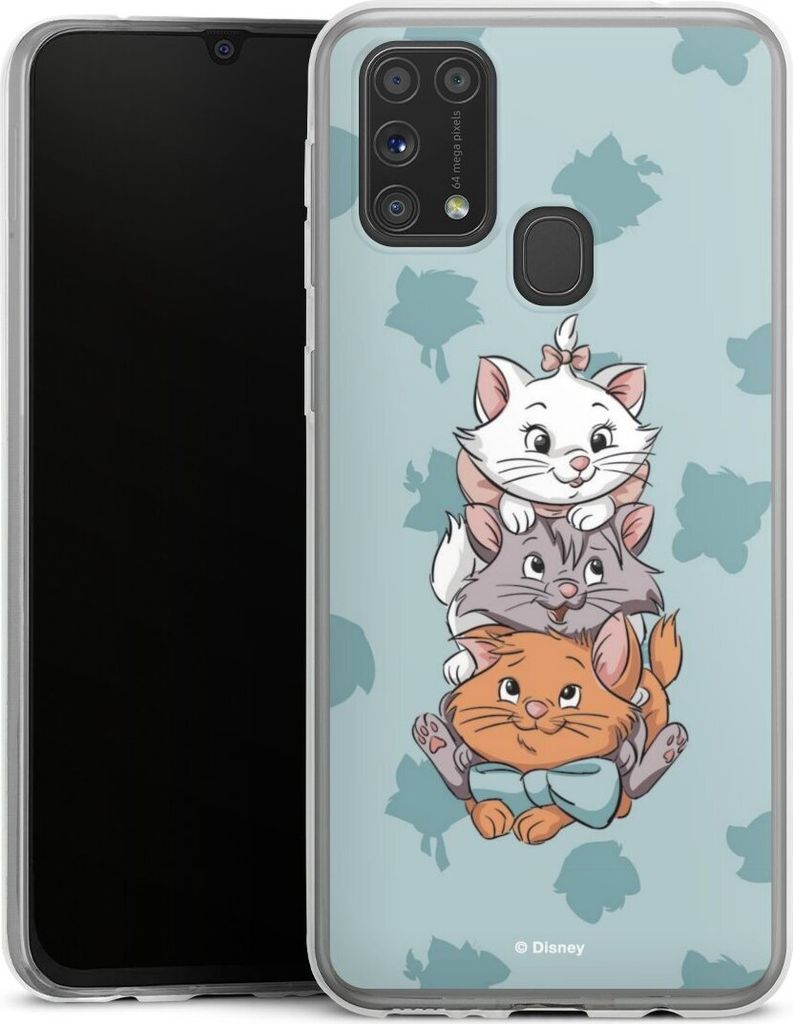 DeinDesign Slim Hülle für Samsung Galaxy M31 Silikon Case Ultra Dünn Handyhülle Aristocats Disney Katze