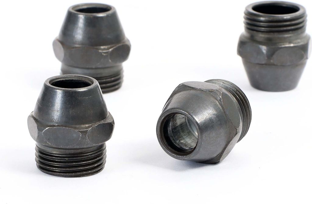 Wiltec Ersatzdüsen 4er Set für Verputzmaschine, 8 mm Düse für Putzmaschine, gleichmäßiges Verputzen mit Verputzpistole, hochwertige Düsen Er...