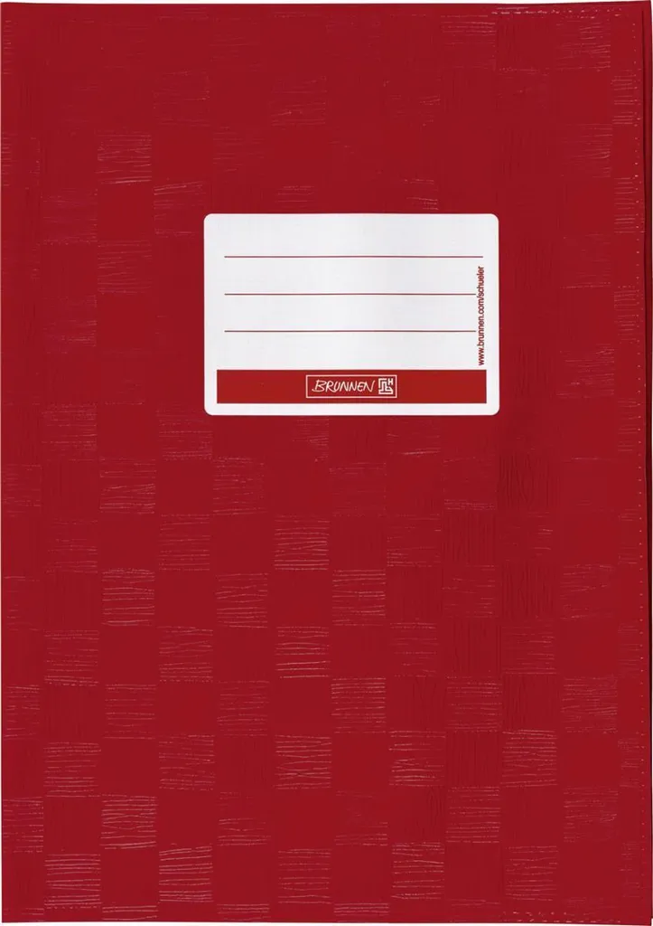 Protège-cahier A4 Brunnen 104052429 lie de vin résistant pour l'école
