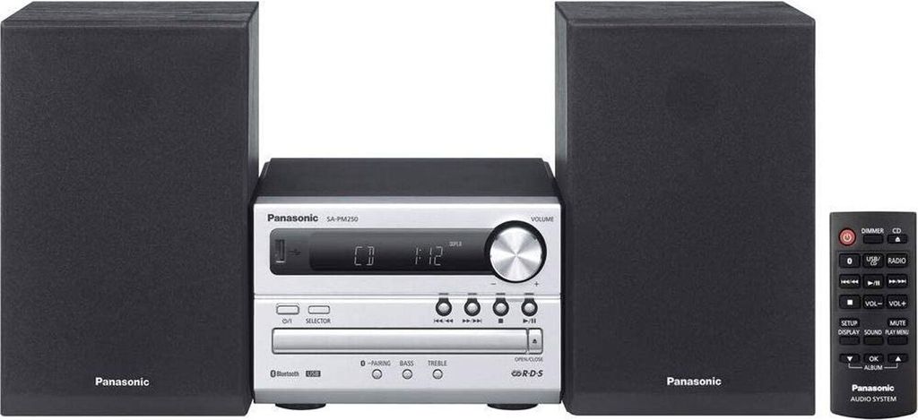 Panasonic SC PM 250 Mini-HiFi-systeem met Bluetooth, Productafbeelding 