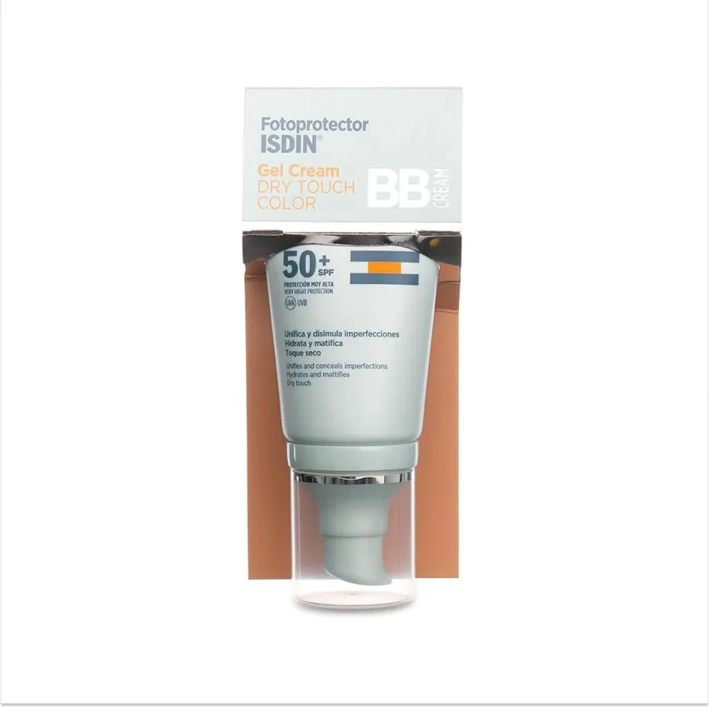 Isdin SPF 50+ Gel-Crème Teinté Matifiant Dry Touch 50ml Haute Protection