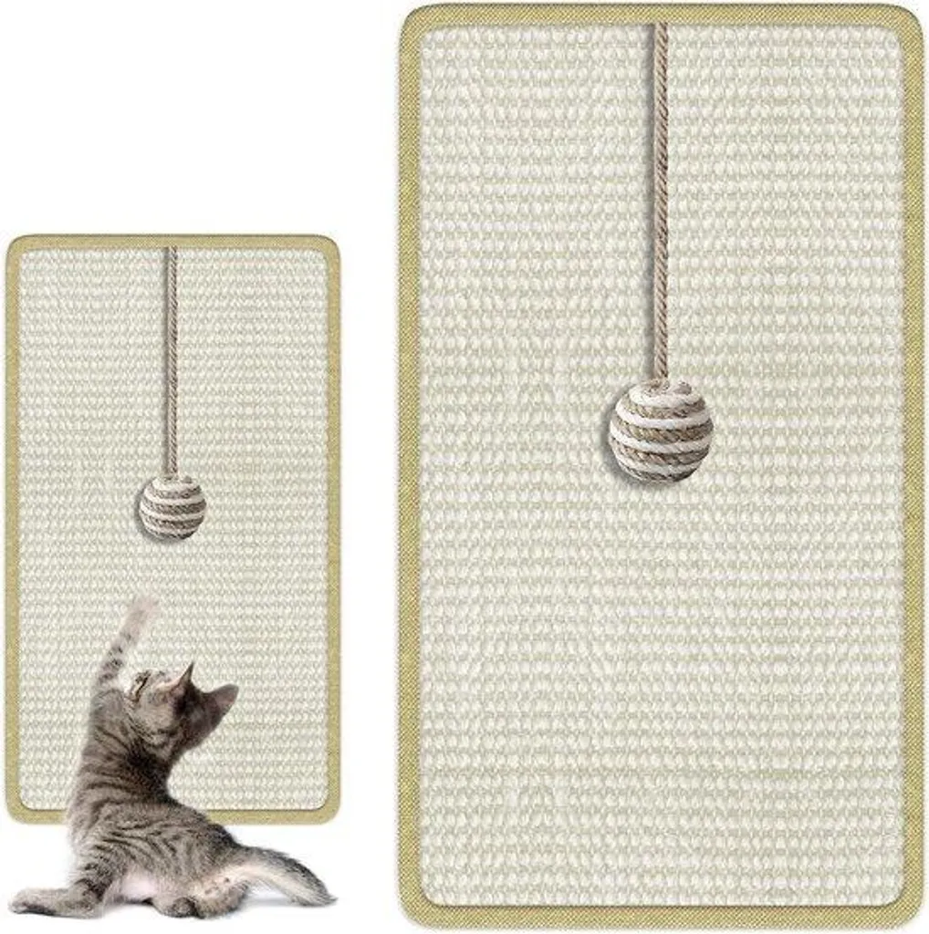 Accessoire griffes chat : tapis de jeu et protection de mobilier sisal