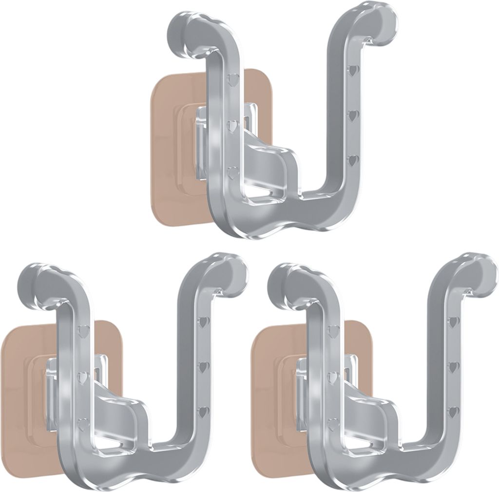 3-teiliges Slipper-Rack, platzsparend, an der Wand montiert, kein Stanzen, schnelles Entleeren, Toilettenraum, Bad, Dusche, Hausschuhe, Organizer, ...
