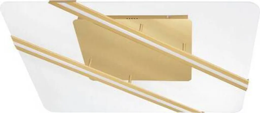 Plafonnier LED carré Jertuna Nova Luce 33W éclairage blanc chaud doux
