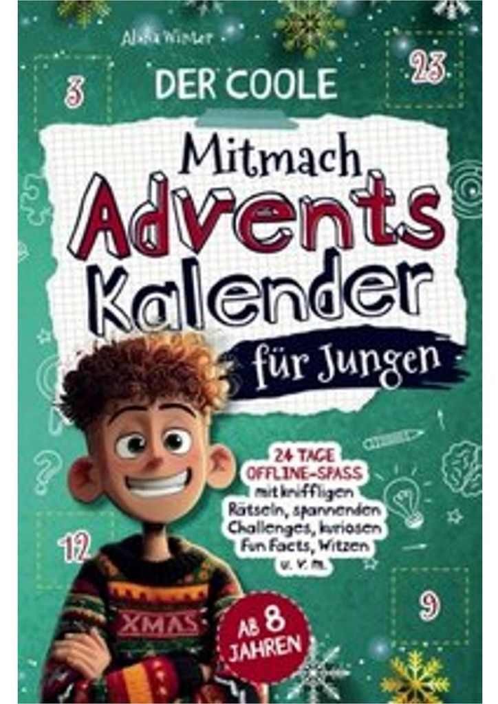 Der coole Mitmach-Adventskalender für Jungen