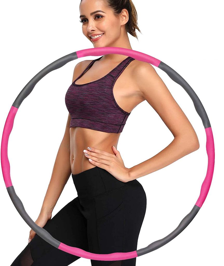 Hula-Hoop Reifen Erwachsene Hula Hoop für Fitness und Massage 1,2kg 6-8 Segmente 