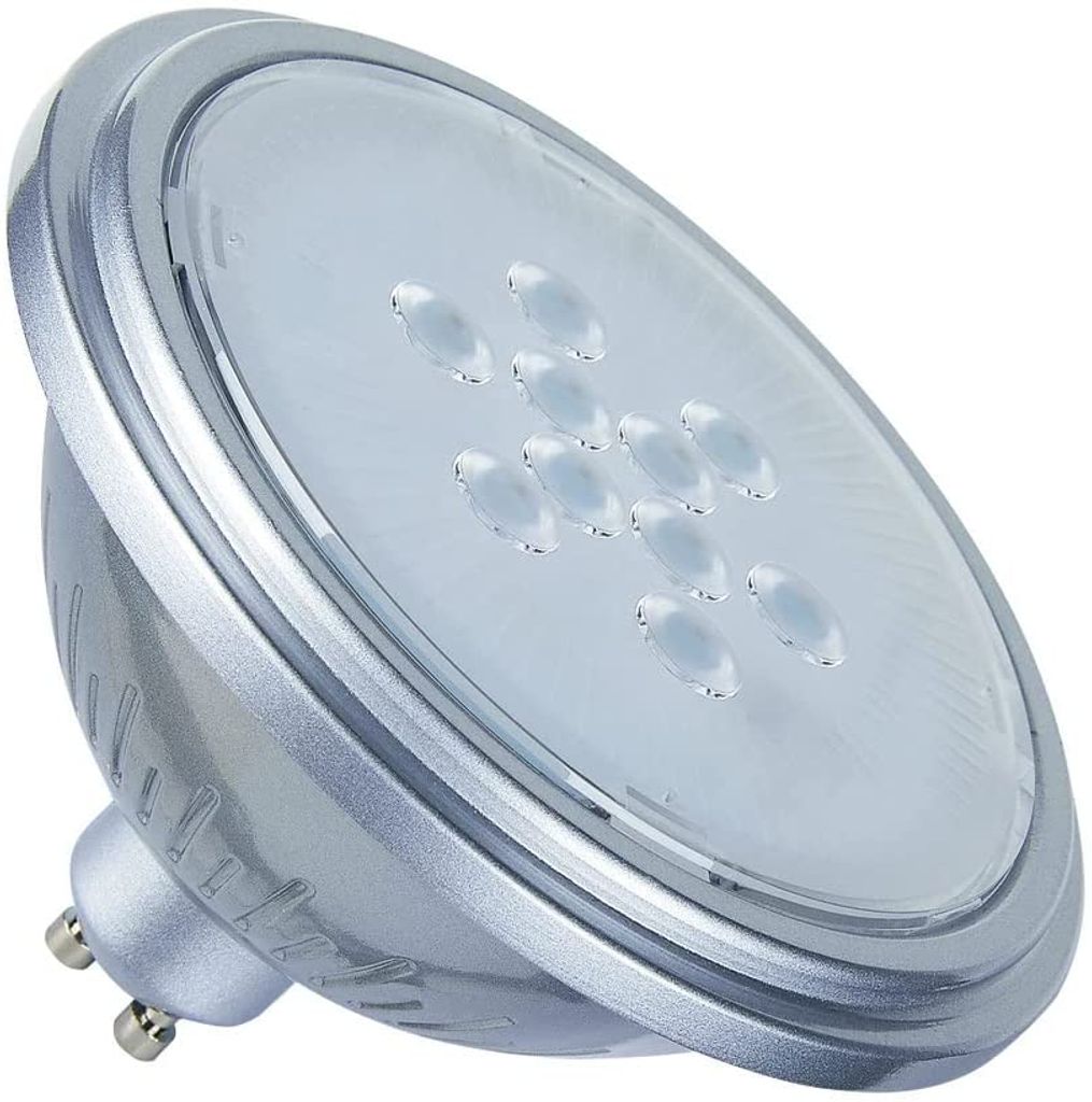 SLV 1005292 QPAR111 GU10, LED Leuchtmittel, Lampe silber 7W Produktbild 