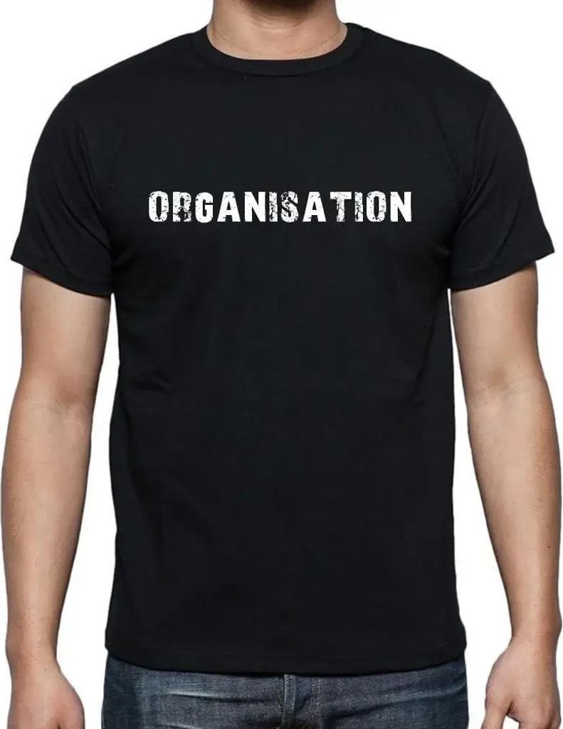 Herren Grafik T-Shirt Organisation – Organization – Öko-Verantwortlich Vintage Jahrgang Kurzarm Lustige Druck Geburtstag Geschenk Mann