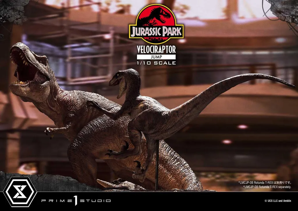Statue Velociraptor deco geek pour vitrine Jurassic Park 1/10 21cm - 14