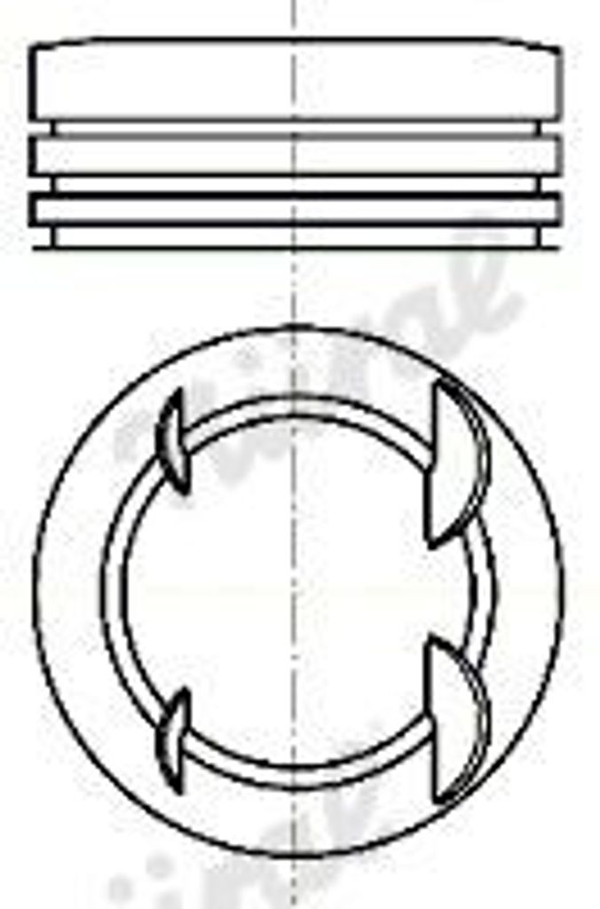 NÜRAL 87-450400-10 Kolben für RENAULT Clio IV Schrägheck (BH) Twingo III Schrägheck (BCM) Captur (J5, H5) Clio IV Grandtour (KH) CLIO IV Kasten