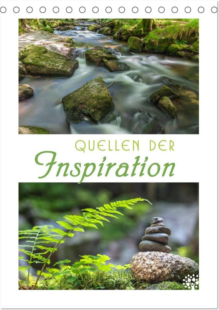 Quellen der Inspiration (Tischkalender 2026 DIN A5 hoch), CALVENDO Monatskalender