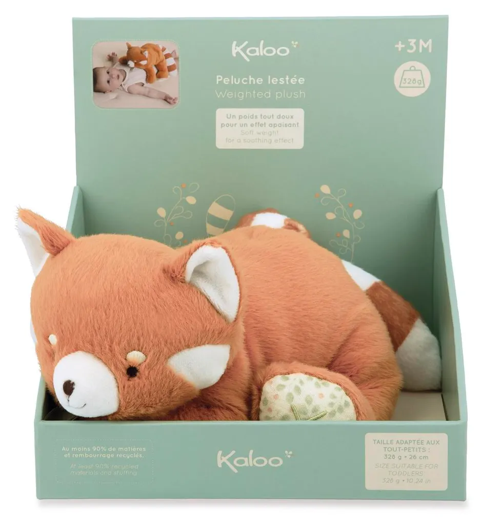 Doudou Panda roux Kaloo : Calmer les pleurs avec une peluche douce