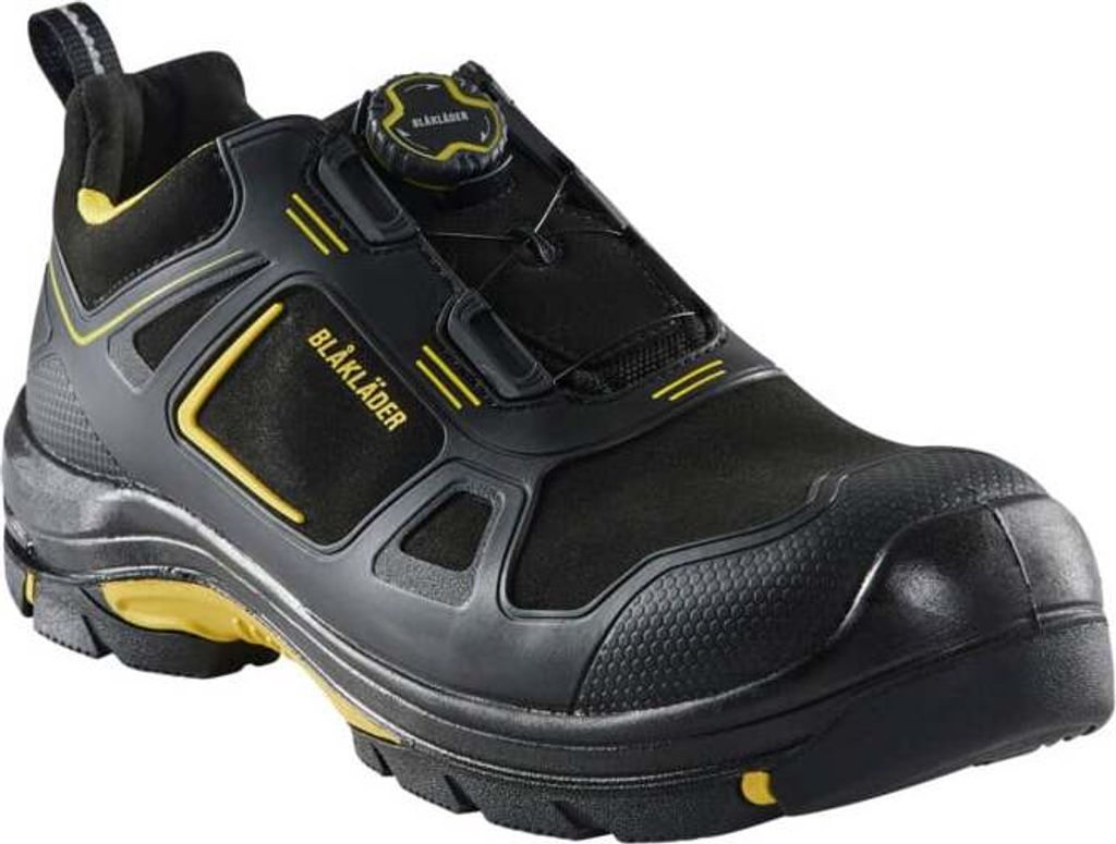 Blakläder GECKO Sicherheitsschuh Schwarz/Gelb 2471, Farbe:schwarz/gelb, Größe:39
