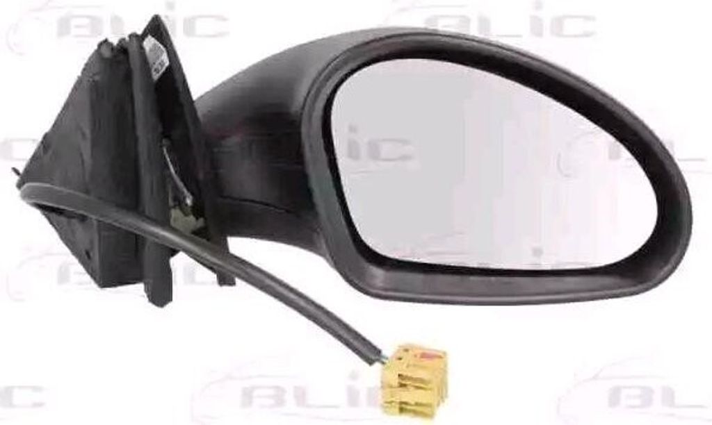 BLIC 5402-10-2002276P Außenspiegel Seitenspiegel Rechts für SEAT Ibiza III Schrägheck (6L) Konvex Grundiert Elektrisch