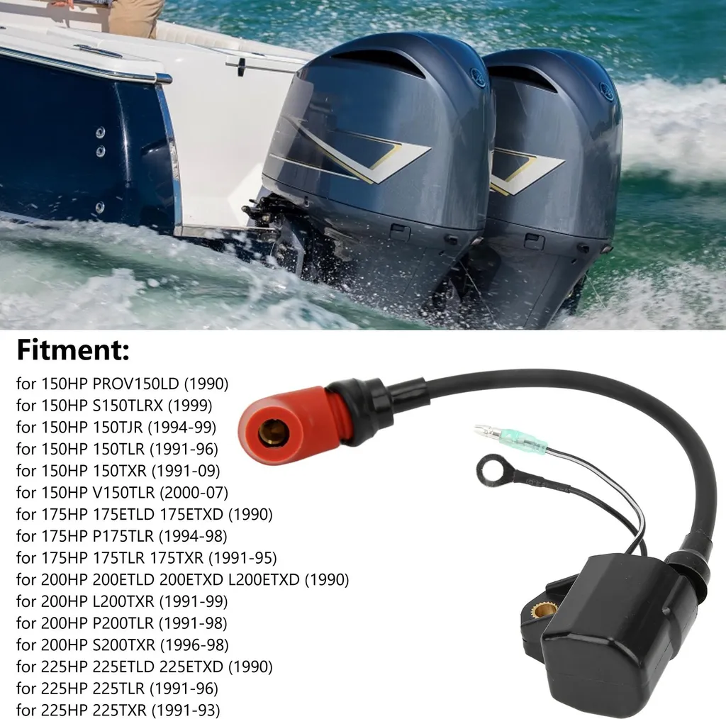 Bobine d'allumage 6R3-85570 haute résistance pour moteurs 115-225 ch