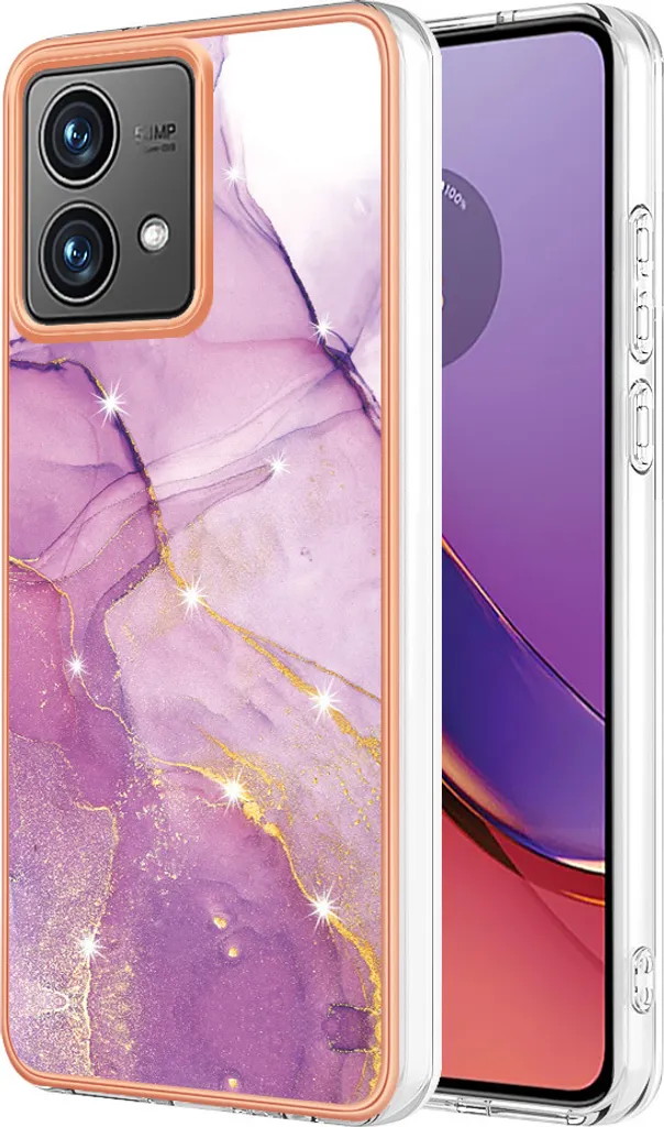 Custodia Motorola Moto G84 Marmo Rosa: Cover TPU Antiurto Sottile