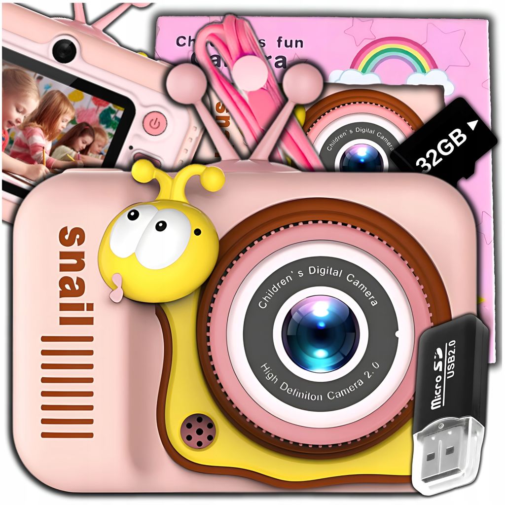 Digitale Fotokamera Für Kinder 40 Mp Spielkamera Mit Spielen + 32Gb Speicherkarte
