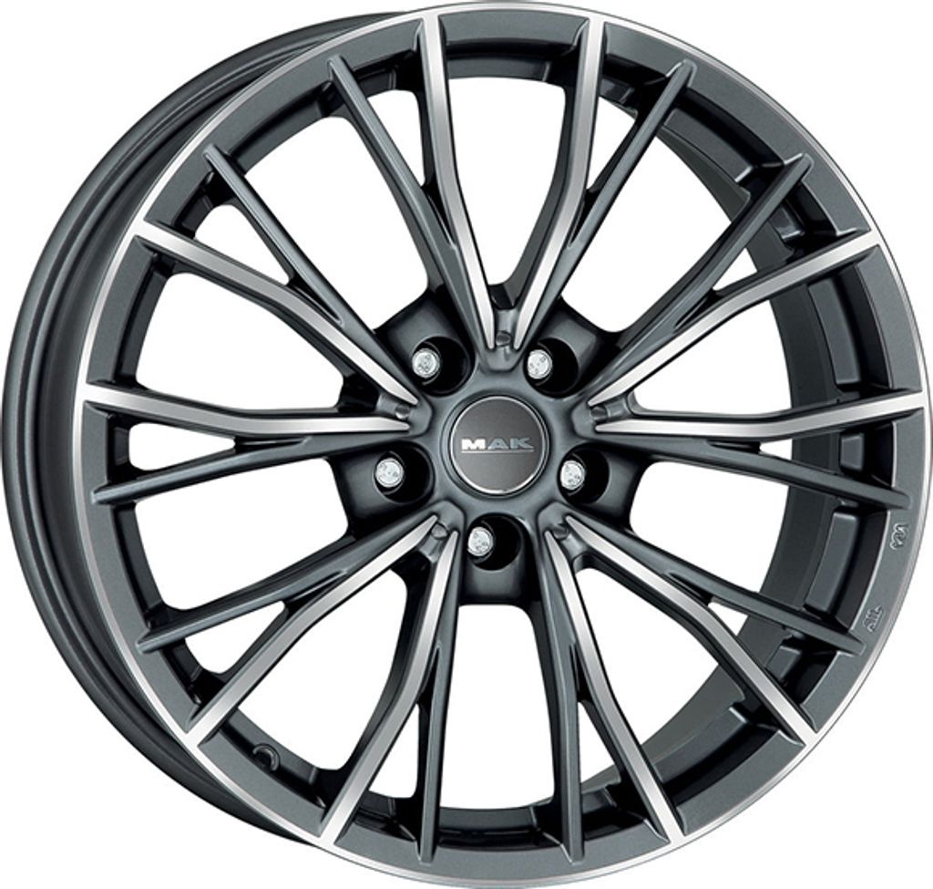 Alufelge Mak Mark-D 9X20 5X112 Et 40 Gun Met-Mirror Face