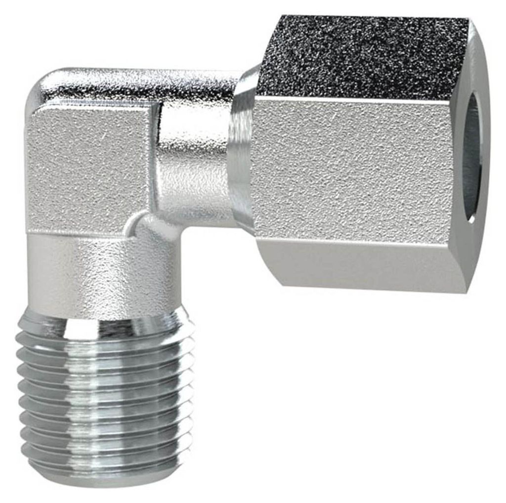 Riegler Winkel-Einschraubverschraubung M22x1,5a., Rohr-A-Ø16, Stahl verz.