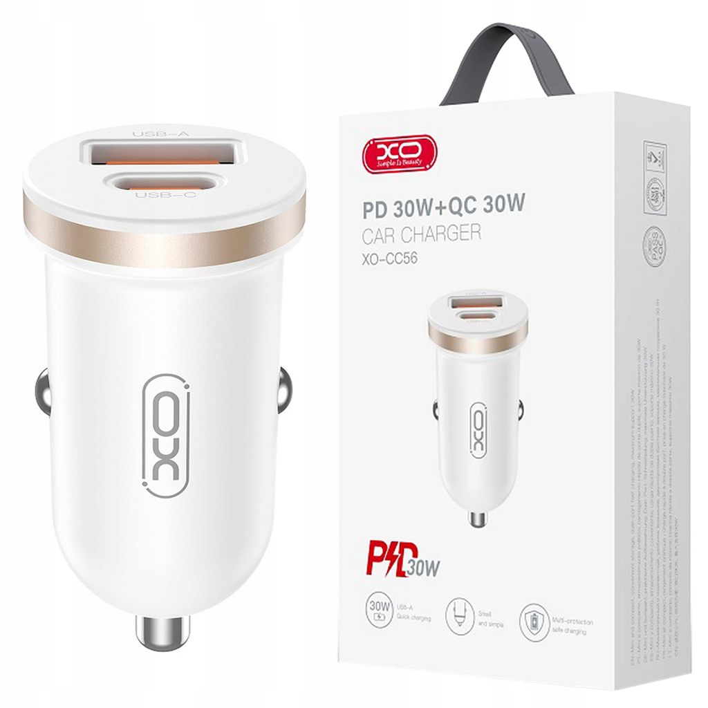 Xo Chargeur de voiture CC56, puissance 30W, 1 port USB, 1 Image du produit 