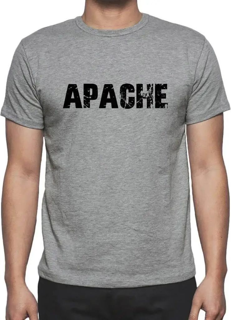 Herren Grafik T-Shirt Apache Öko-Verantwortlich Vintage Jahrgang Kurzarm Lustige Druck Geburtstag Geschenk Mann