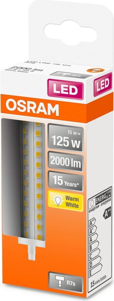 Osram LINE LED bulb Warm white 2700 K 16 W R7s E Produktbild 