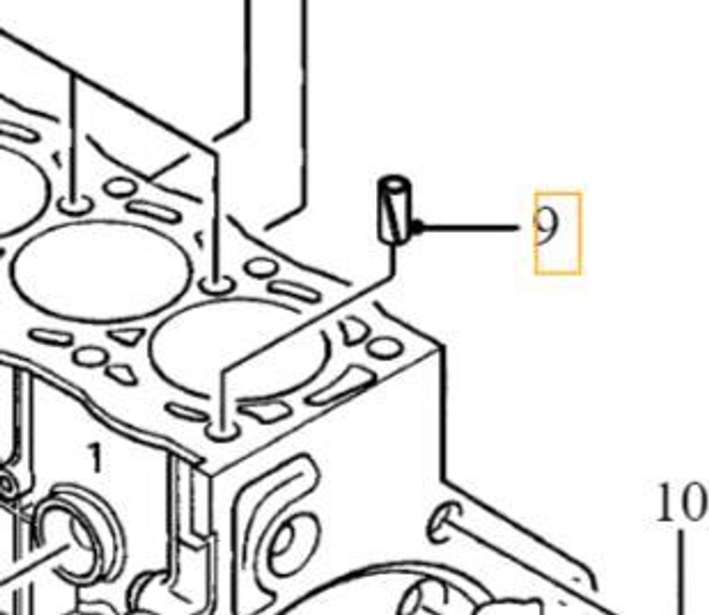 VOLVO Motorblock Zentrierstift 2.0D OE 8653732