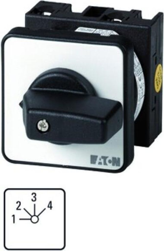 Eaton T0-4-8251/E, Kippschalter, 2P, Schwarz, Weiß, IP65, 48 mm, 109 mm