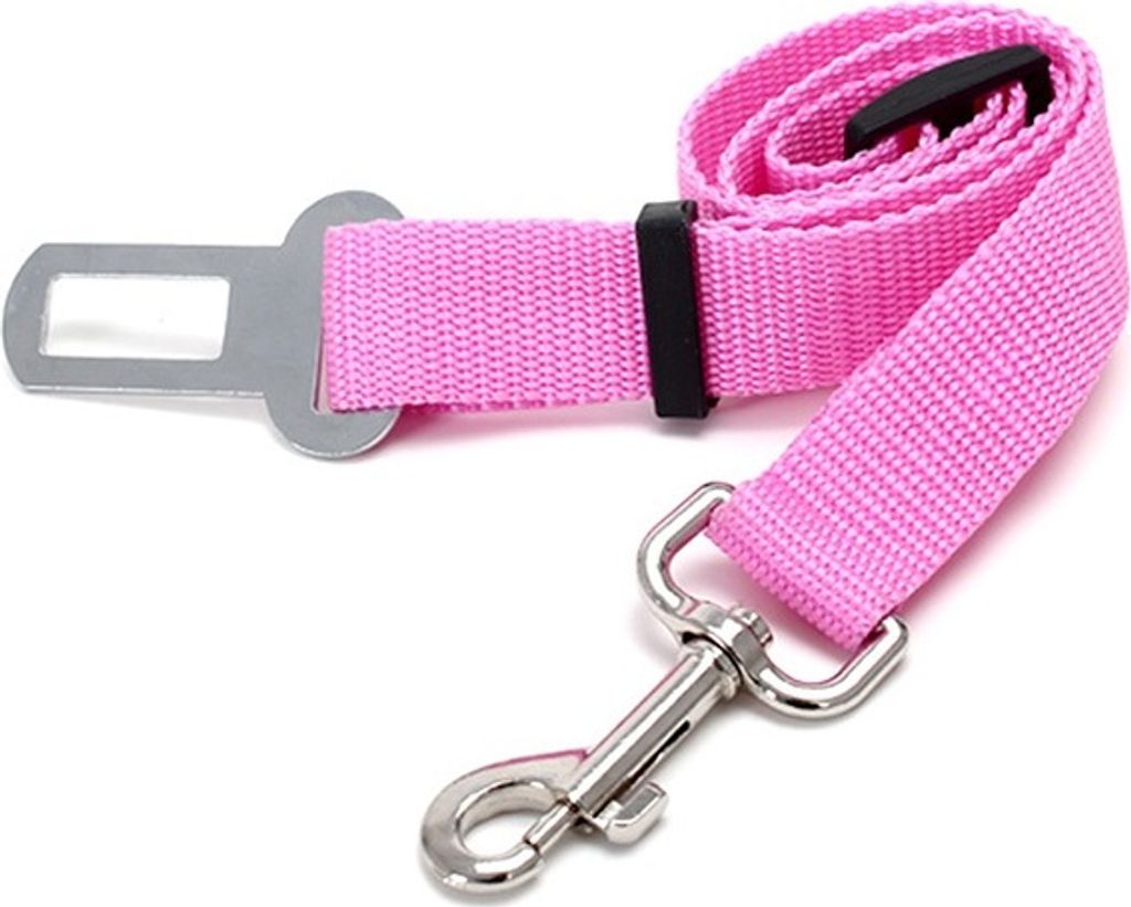 Sicherheitsgurt für Hunde / 45-70 cm x 2,5 cm Rosa