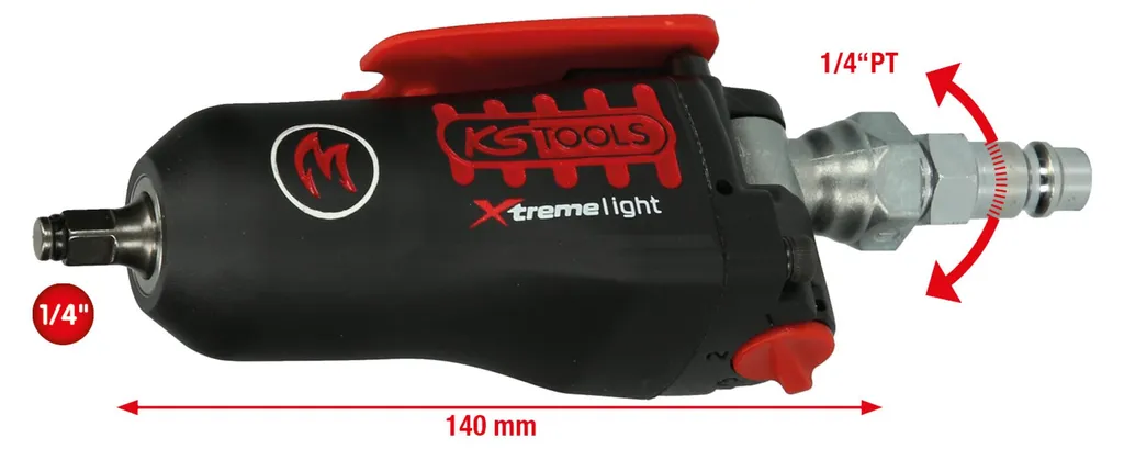 Mini-visseuse à chocs 1/4 MONSTER Xtremelight 108Nm avec inversion