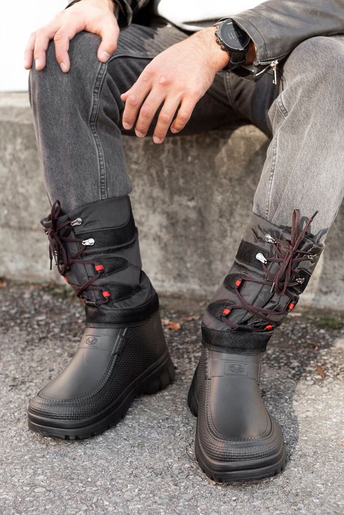 Herrenschuhe Gummistiefel Winter Angeln Boots Thermostiefel Angeln