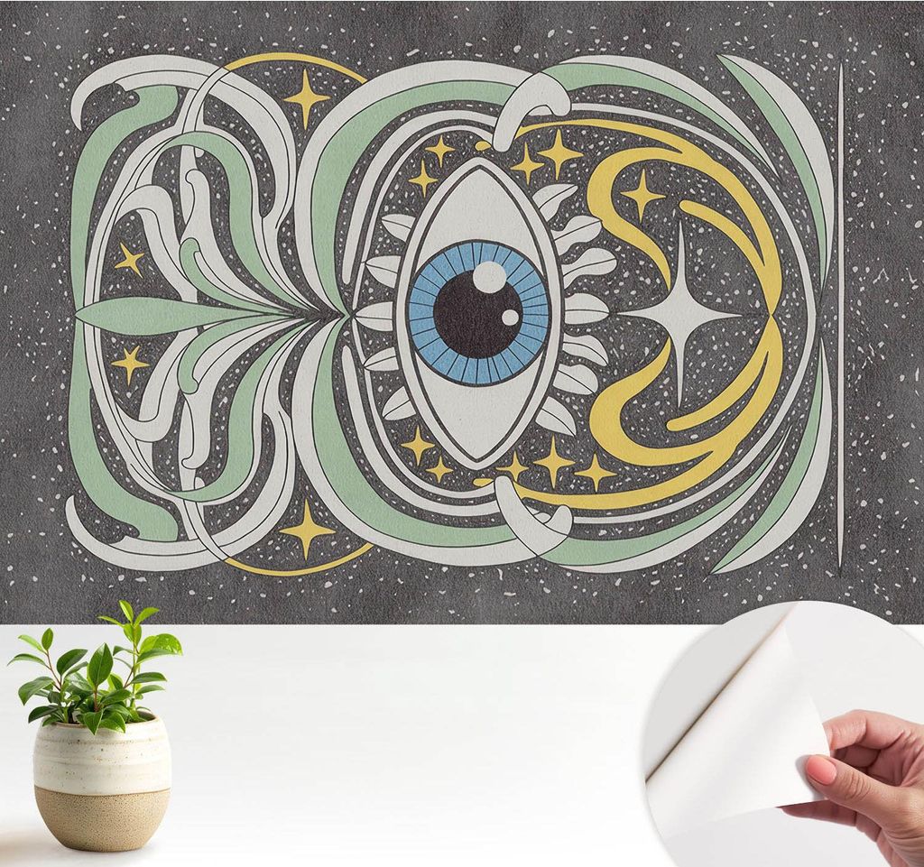 Fototapete selbstklebend - 104x70 cm - Tapete - Wandtapete - Wandbilder - Klebefolie - Dekofolie - Tapete Folie - Wand - Dekoration - Wohnzimmer - ...