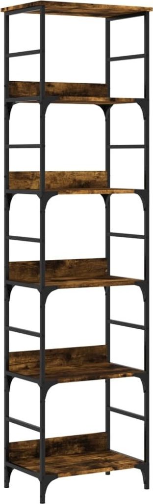 vidaXL Bücherregal Räuchereiche 50x33x188,5 cm Produktbild 