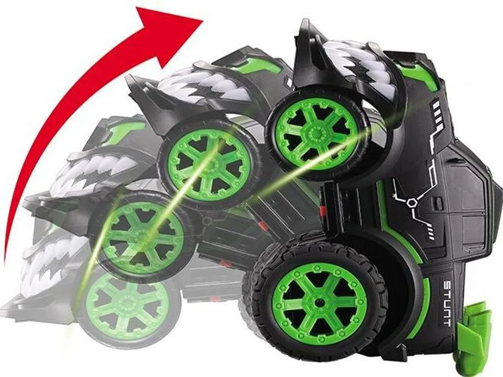 Véhicule télécommandé rechargeable 360° MaxStunt à effets LED bleus - 10