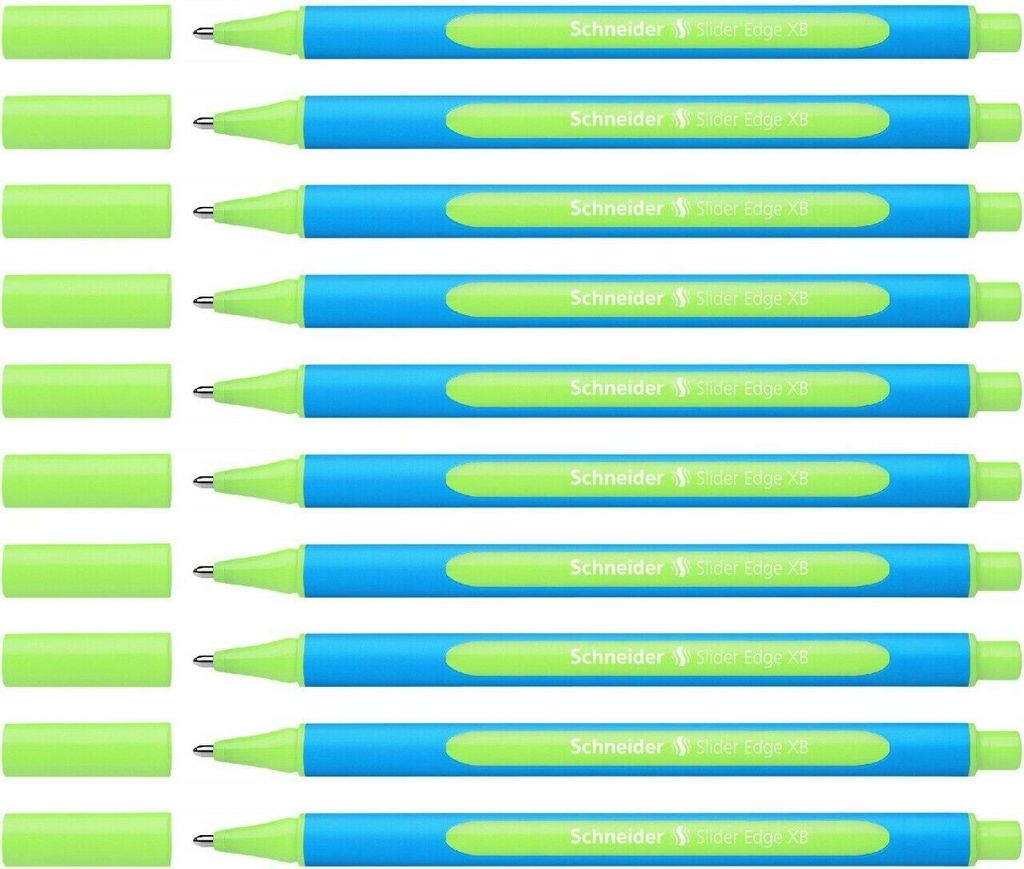 Schneider Kugelschreiber Slider Edge XB - 10er-Set hellgrün