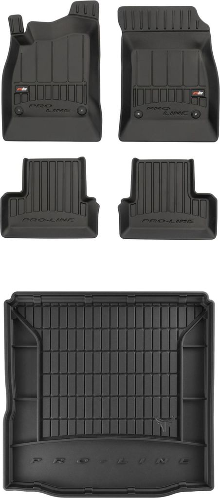 FROGUM Gummimatten Auto Fußmatten + Kofferraummatte für Chevrolet Cruze I 2008-16