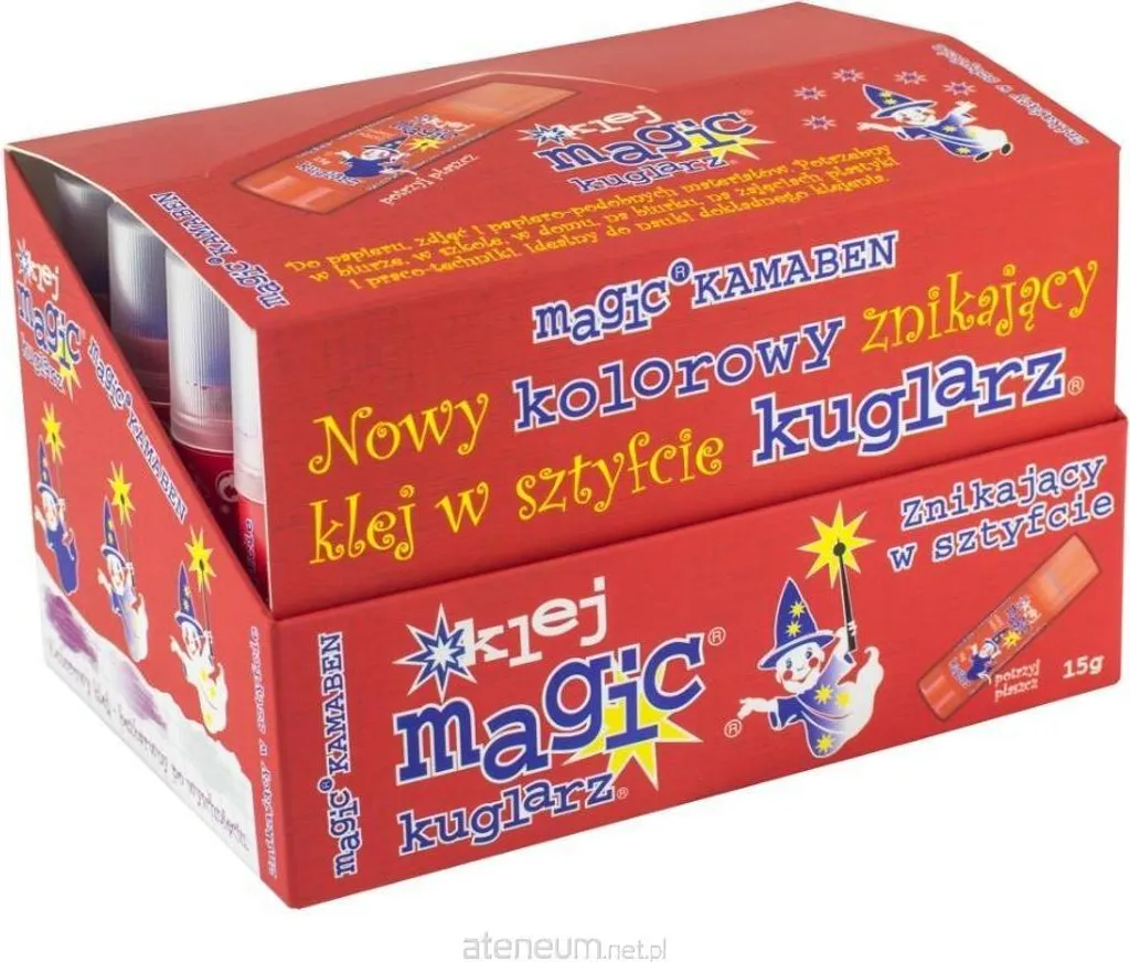 Colle magique KAMABEN 15g fini propre sans traces lot de 24 bâtons