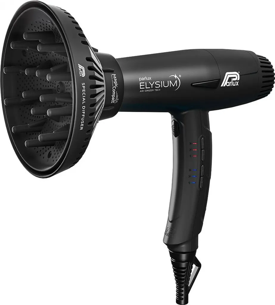Parlux Elysium + Magic Compact Noir sèche-cheveux ionique avec diffuseur - 4
