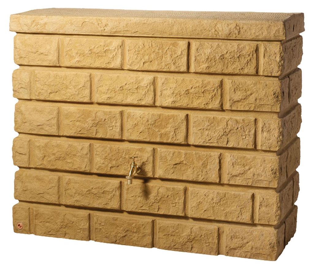 Steilwandregentonne 400 Liter sandbeige Produktbild 