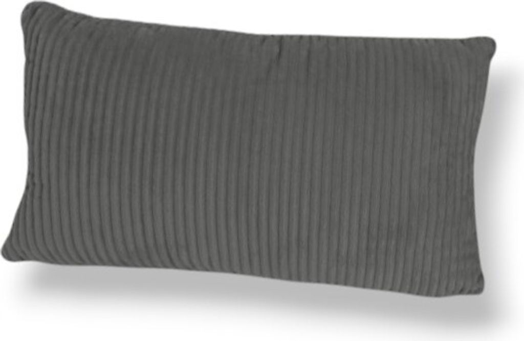 Dekokissen Cordoptik » Zierkissen 30 x 50 cm » Sofakissen & Kuschelkissen » Kissen mit Reißverschluss [Anthrazit]