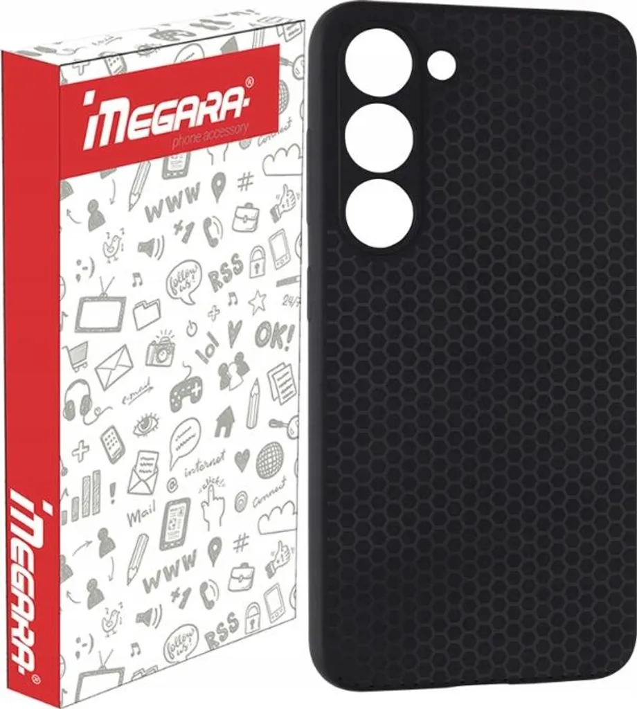 Coque antichoc Samsung S23 silicone souple noir finition premium
