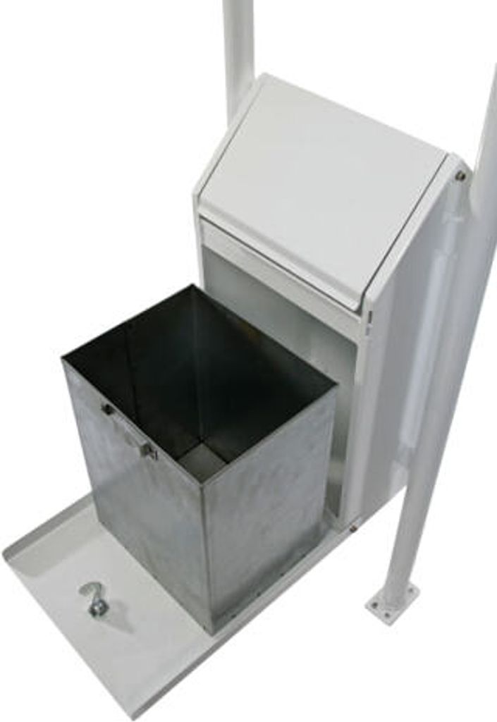 Hundetoilette - für 1.000 Beutel - Mit Ständer und Abfallbehälter - kobaltblau