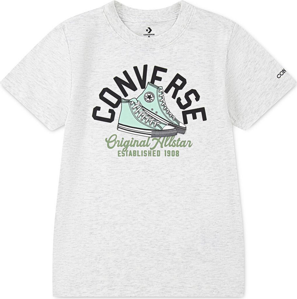 Converse Kids Retro Remix Sneaker Arc Kurzarm-t-shirt Grau 8-10 Years Grau 8-10 Years