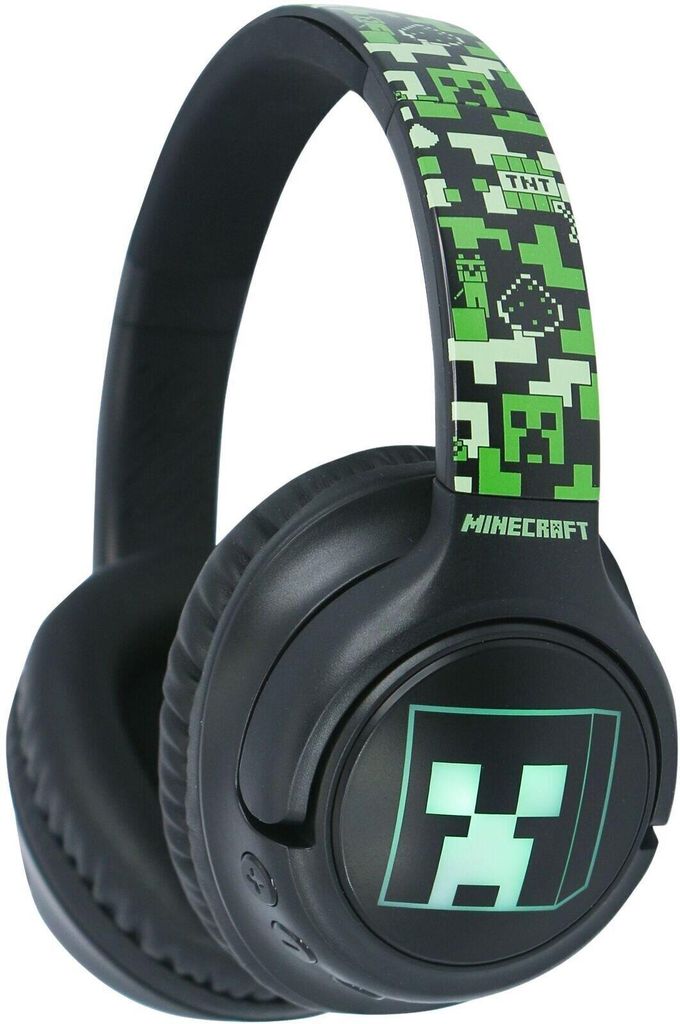 OTL Technologies Minecraft LED Wireless Black Slúchadlá pre Obrázok produktu 