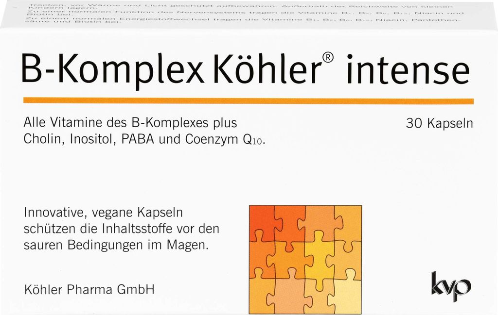 B-Complex Köhler capsule intense, 30 capsule Immagine del prodotto 